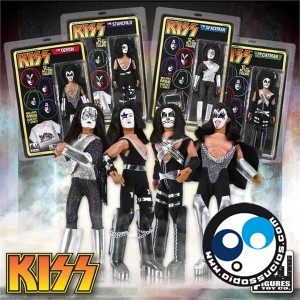 Relanzarán figuras de acción retro de KISS