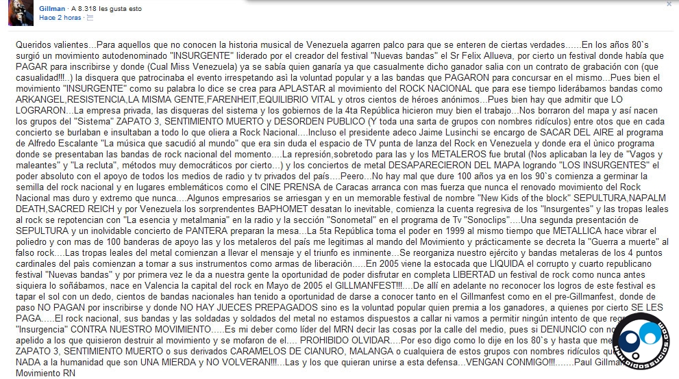 Gillman le dispara a todos y luego
se disculpa