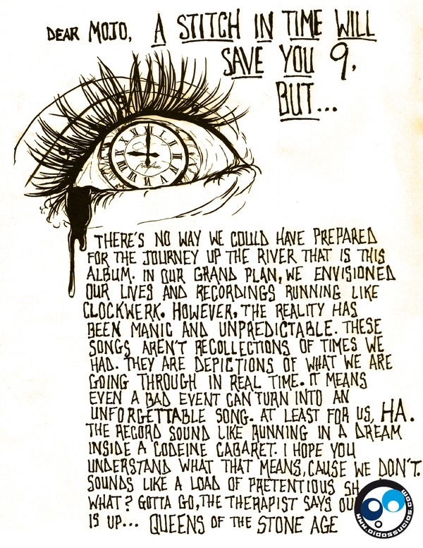 La extraña carta de Queens Of The Stone Age