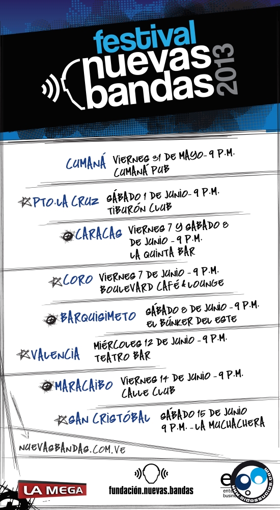 Seleccionados los participantes a los Circuitos Nuevas Bandas 2013